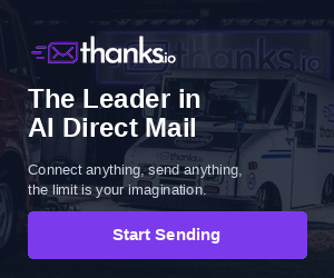 thanks.io - The Leader in AI Direct Mail (300×250)